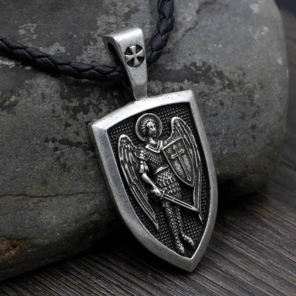 Saint Michael Archangel Pendant Necklace for men - EX-STOCK Canada