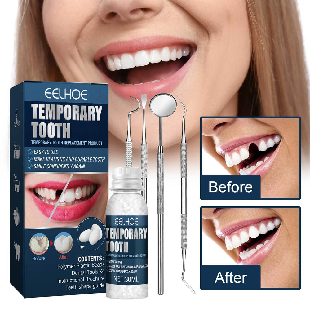 Denture Decorative Teether Set, Halloween Vampire Makeup Dress Up Fake Tooth Glue Teeth Props - EX-STOCK Canada