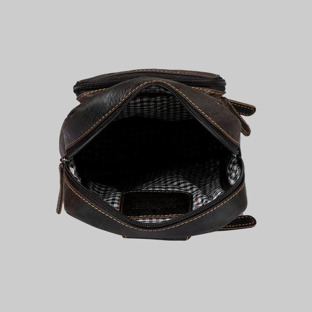 Zaino Borsa a tracolla Hamilton in pelle Greenwood - EX-STOCK Canada