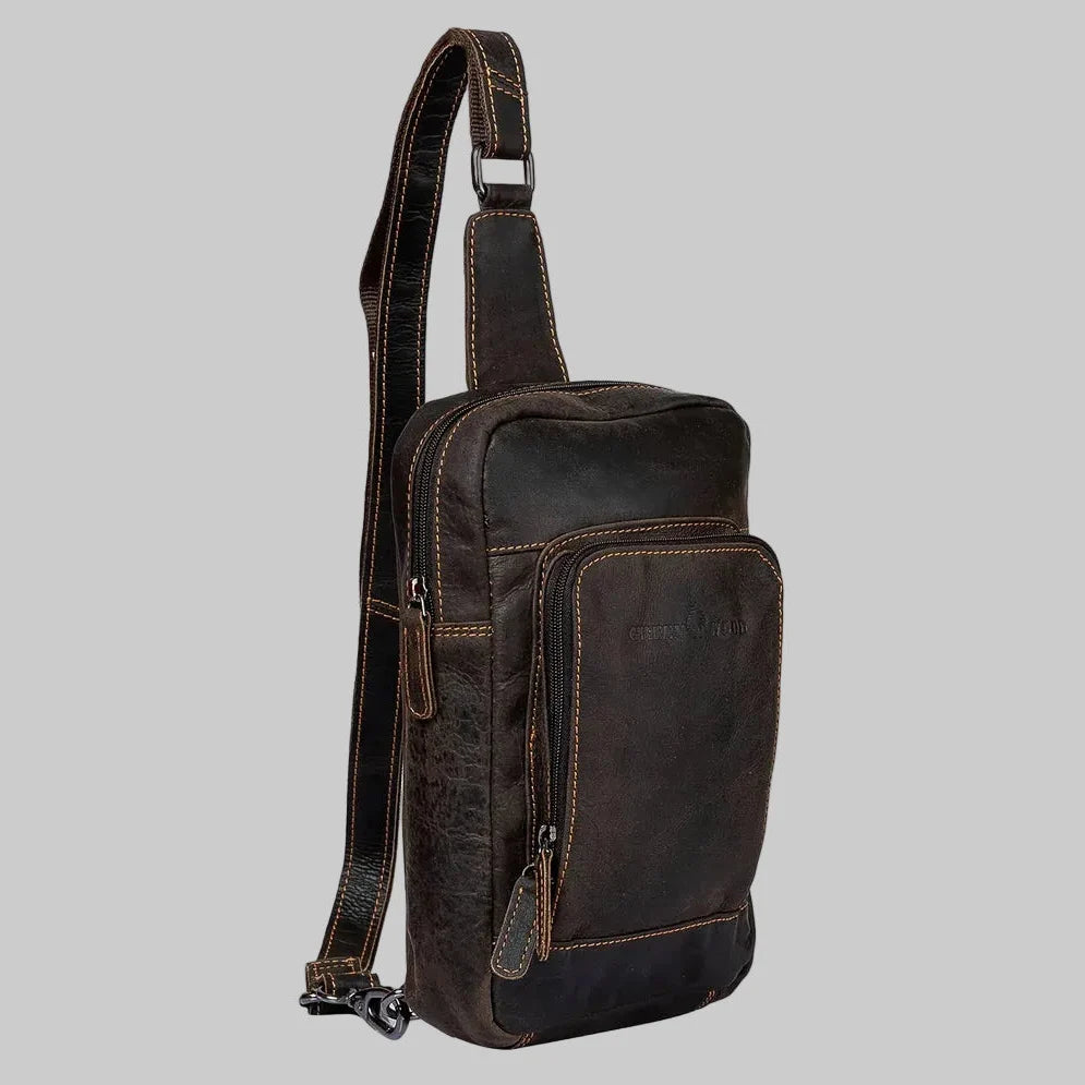 Greenwood Leder Hamilton Umhängetasche Rucksack