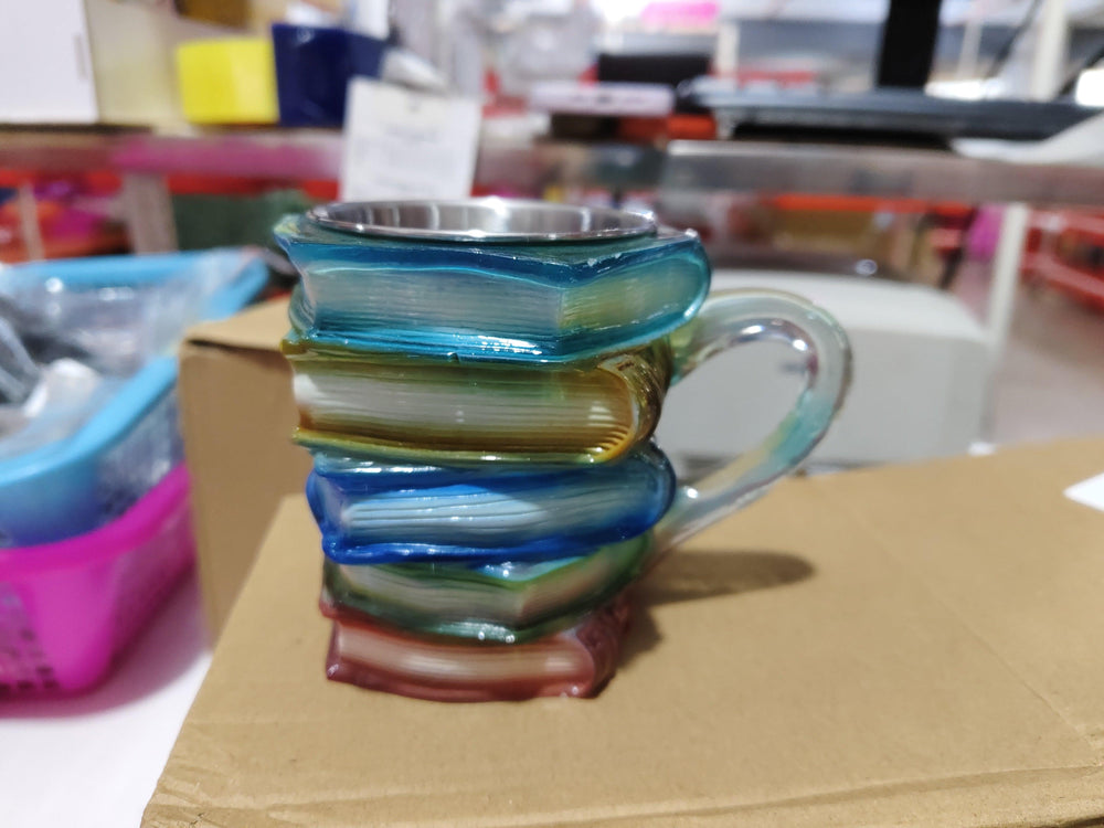 Tazza da caffè a libro dipinta Tazza da caffè unica impilabile a libroEX-STOCK Canada