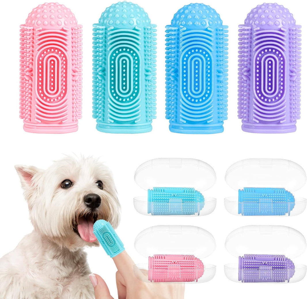 Dog Toothbrush Dog Tooth Brushing Kit Dog Finger Toothbrush For Dog Teeth Cleaning Dog Dental Care Cat Toothbrush Dog Tooth Brush Puppy Toothbrush Pet Toothbrush