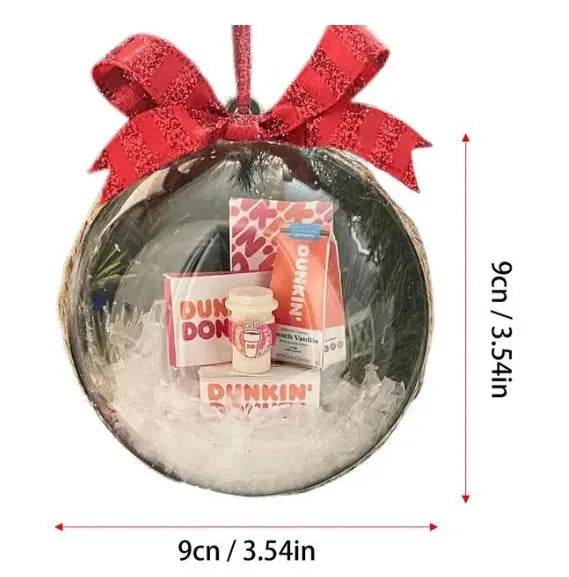 Christmas Tree Decoration Transparent Ball Hanging Decoration Scene Layout Hanging Decoration - EX-STOCK Canada