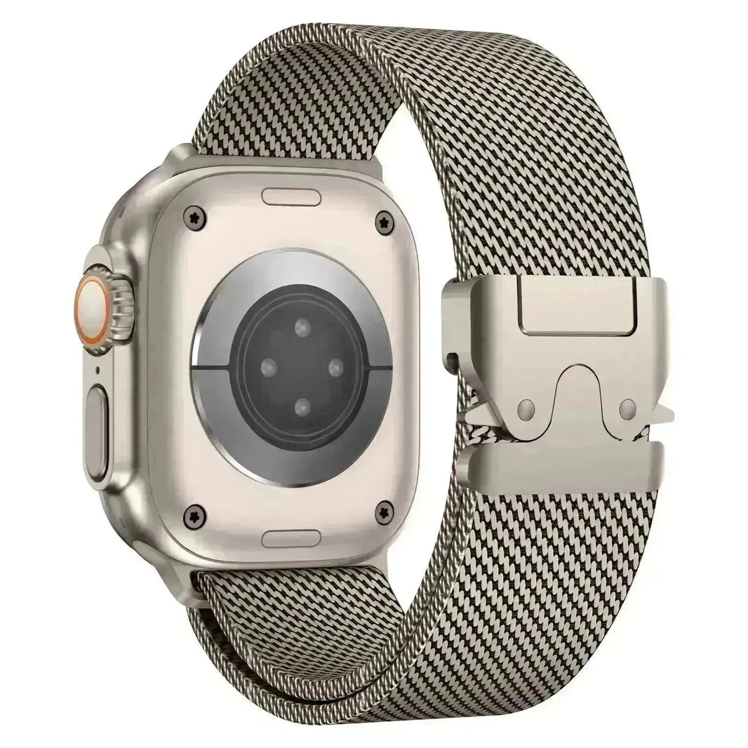 Sangle de montre Titanium 24 mm Milan adaptée à Apple Iwatch Smartwatch