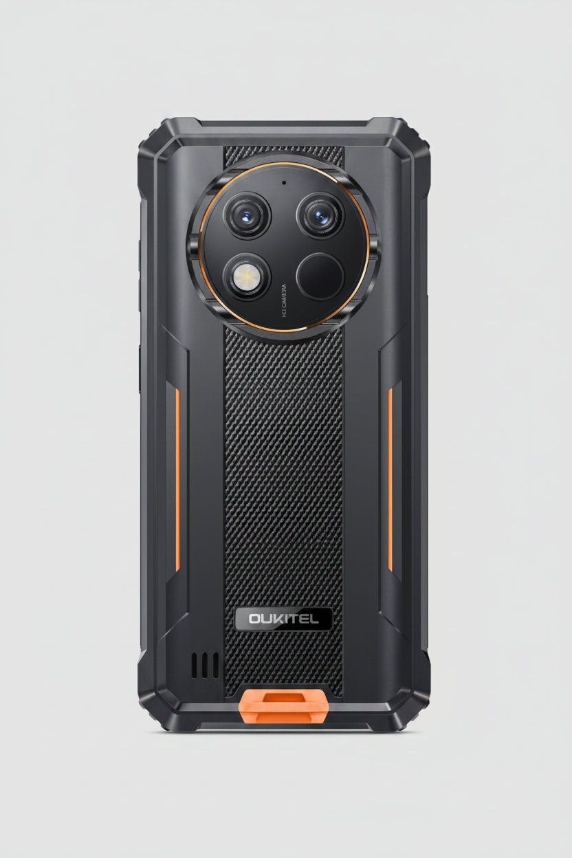 OUKITEL G1 Rugged Smartphone – Triple Camera, Dual SIM, Grey / Green / Orange
