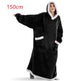 Fleece Oversized Hoodie Blanket Winter Warm Home Clothes Women Men Oversized Pullover With Pockets - EX-STOCK Canada