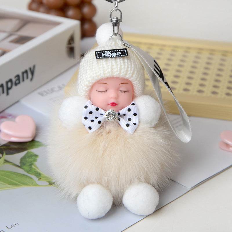 Cute Sleeping Doll Plush Doll Keychain Pendant Backpack Handbag Wallet Accessories - EX-STOCK Canada