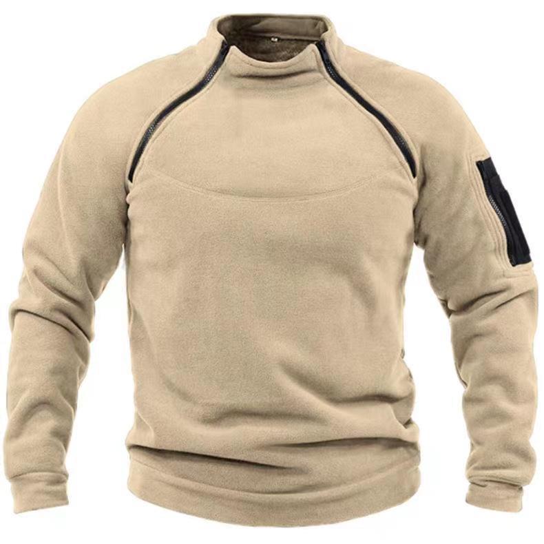 Stand Collar Men's Sweater Warm And Loose Solid Color Clothing EX-STOCK Canada