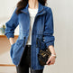 Fashion formal fitted Zip up Denim Jacket Women - EX-STOCK Canada