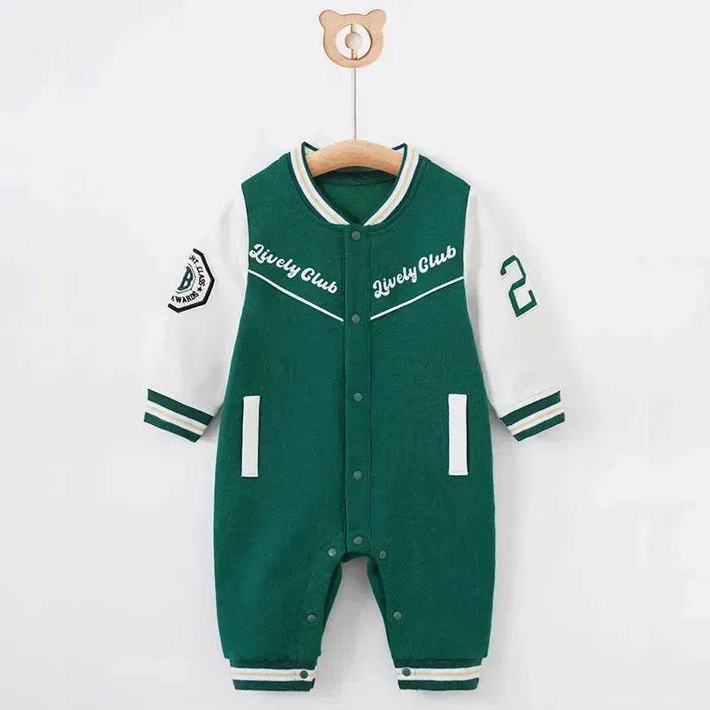 Baby One-piece Spring And Autumn Romper Baseball Uniform cloth - EX-STOCK Canada
