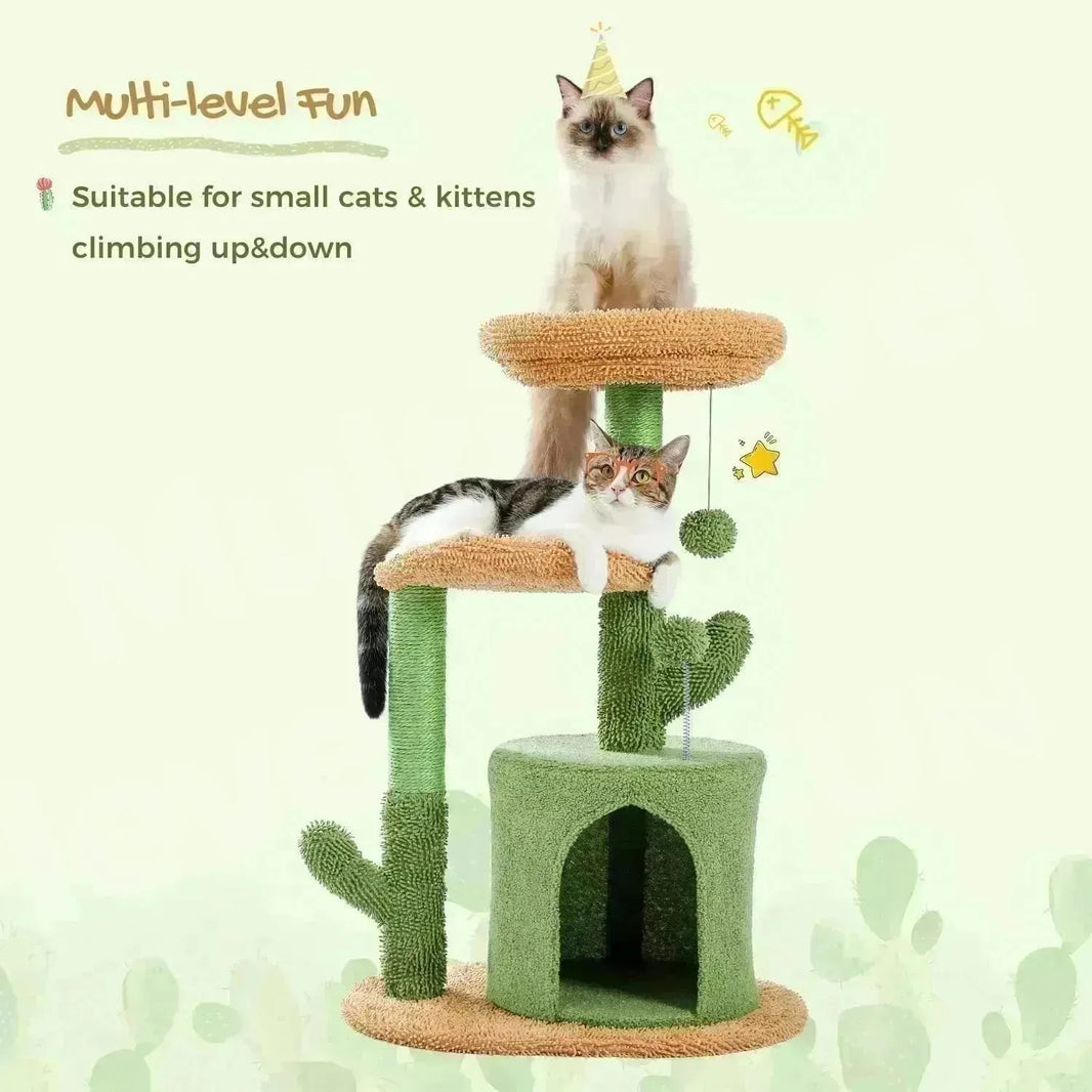 Cadre d'escalade de chat de chat arbre de 32 pouces