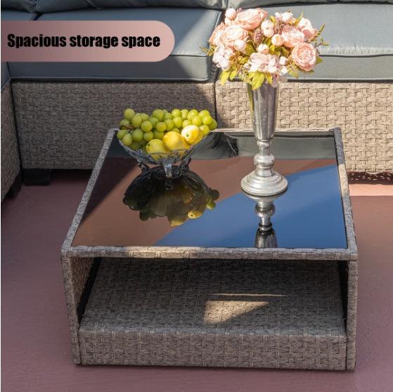 Juego de muebles para patio de 7 piezas con sofáEX-STOCK Canada