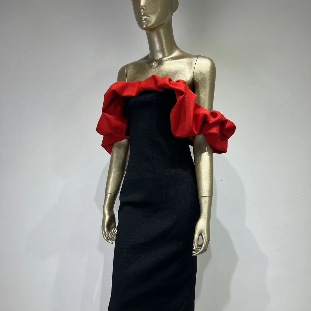 Bandage One-piece Dress European And American Elegant Off-neck Party Dress EX-STOCK Canada