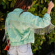 Autumn And Winter Casual Loose-fitting Tassel Chain Denim Jacket For Women - EX-STOCK Canada