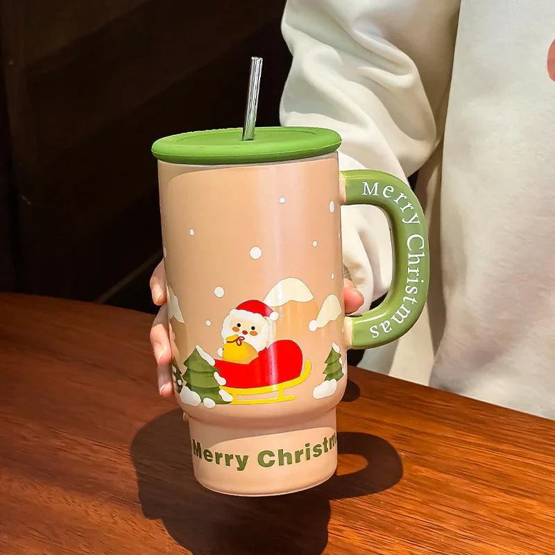 Christmas Gift Large Capacity Ceramic Cup Mug Creative EX-STOCK Canada