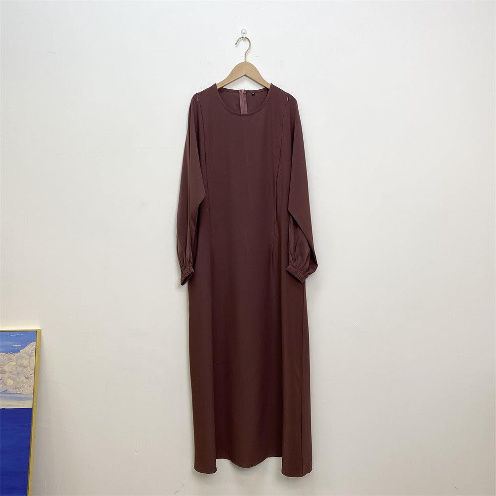 Abbigliamento da infermiera alla moda Muslim Vestito a maniche lunghe a taglio slim - EX-STOCK Canada