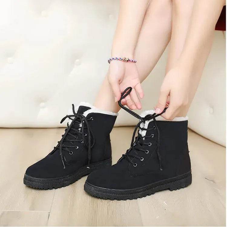 Winter Snow Boots With Warm Plush Ankle Boots For Women Shoes - EX-STOCK Canada