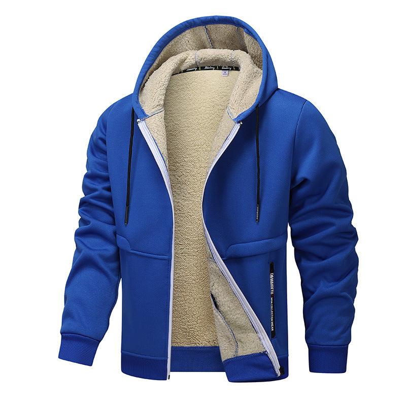 Men's Fashion Lambswool Thickened Coat Sweatshirt EX-STOCK Canada