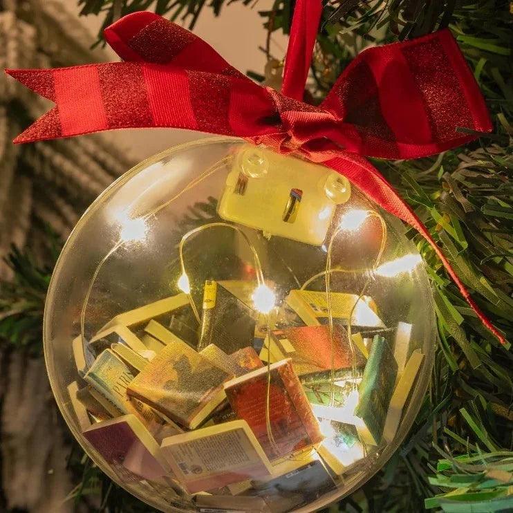 Decorazioni di Natale Palle di Natale Appese Piene di LibriEX-STOCK Canada