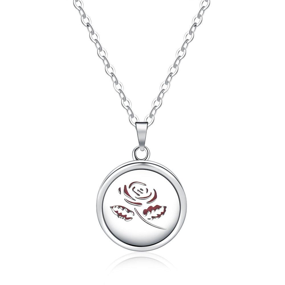 Collier Boîte à Parfum Ronde Creuse Ouverte - EX-STOCK Canada