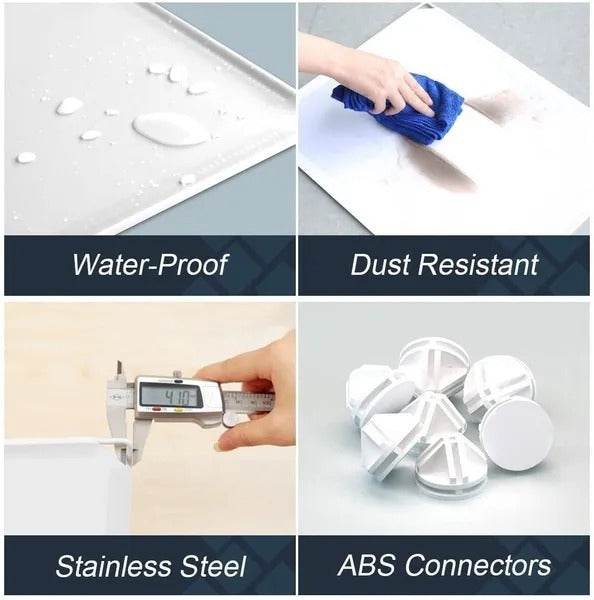 8 Cube Organizer Stackable Plastic Cube Storage Shelves Design Multifunctional Modular Closet Cabinet With Hanging Rod RT - EX-STOCK Canada