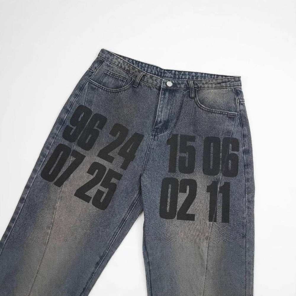 High Street American Washed Distressed Baggy Denim Baggy Jeans Pant Pant unisex - EX-STOCK Canada