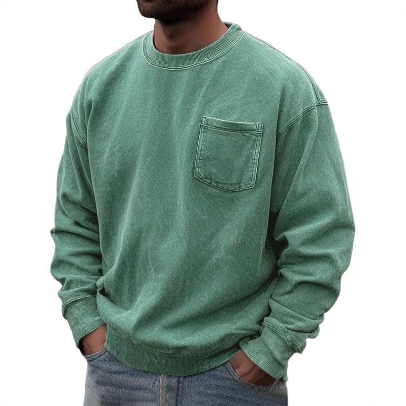 Pull-over pour homme à col rond et manches longuesEX-STOCK Canada