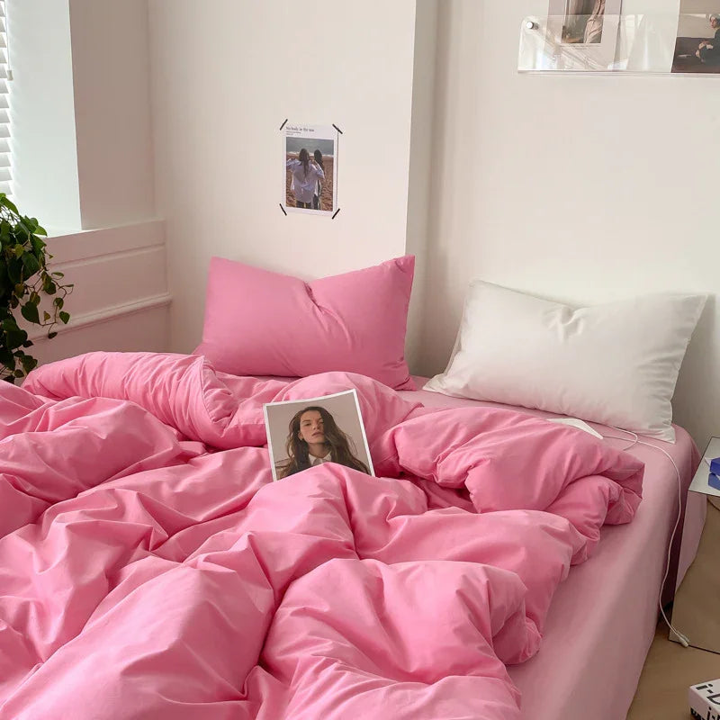 Four-piece Cotton Bed Sheet Duvet Cover Duvet Cover Bedding EX-STOCK Canada