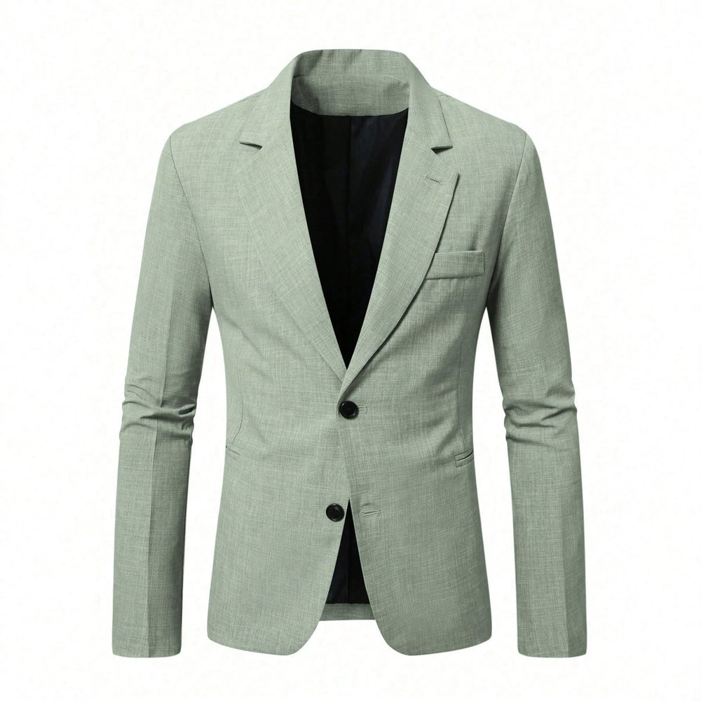 Green blazer on a white background