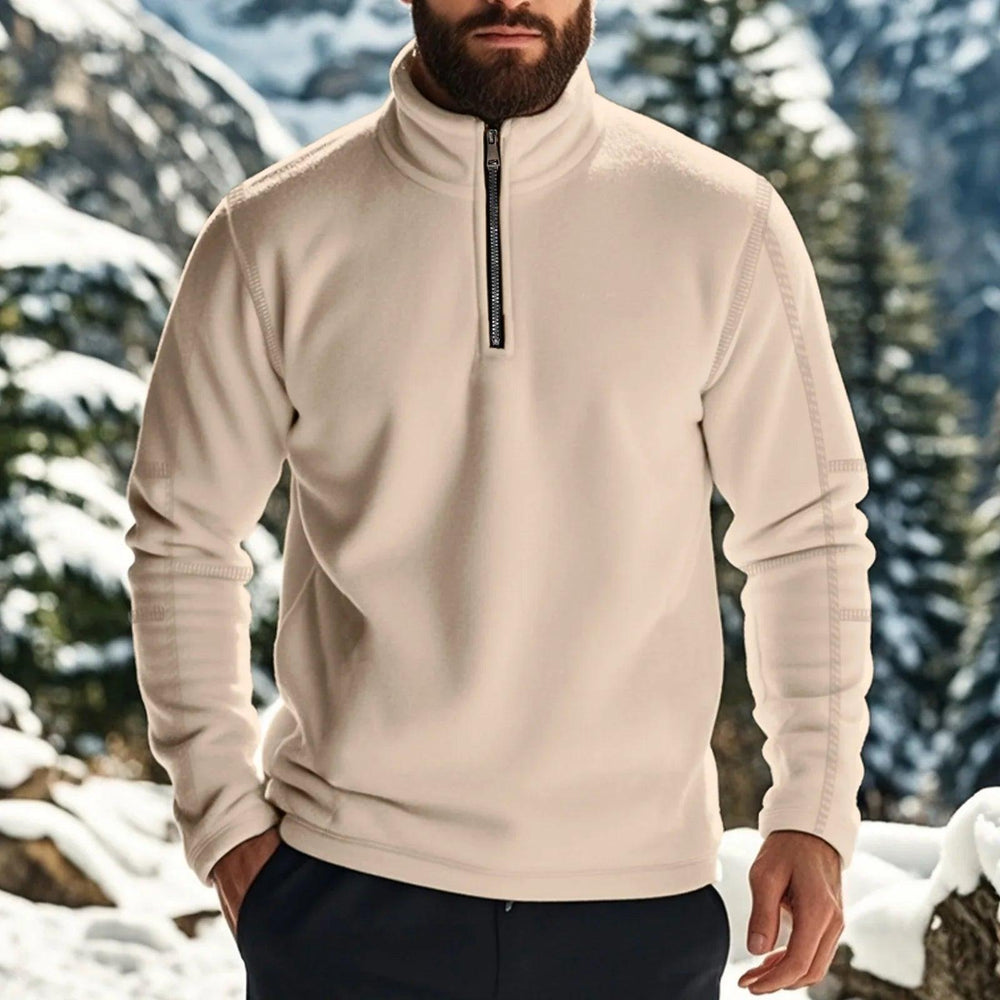 Felpa da uomo a maniche lunghe tinta unitaEX-STOCK Canada