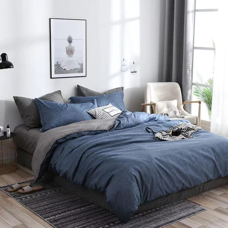 Housse de couette avec quilt 2 taies d'oreiller 50x70cm Ensemble de literie 3 piècesEX-STOCK Canada