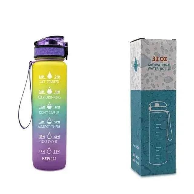 1L Tritan Hydrated Water Bottle for Sport Fitness - EX-STOCK Canada