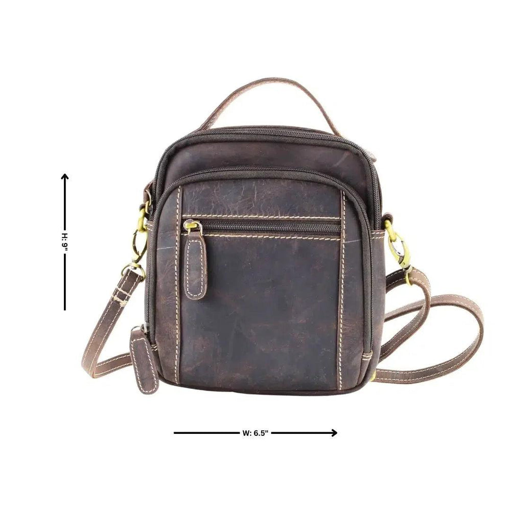 Borsa Hunter in pelle con manico superioreEX-STOCK Canada