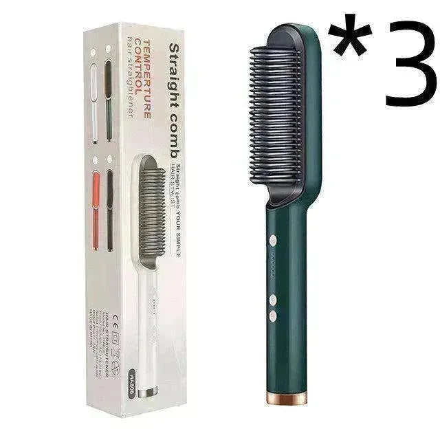Lisseur de cheveux 2-en-1 Peigne chaud - Brosse électrique rotative à double usage - EX-STOCK CANADA