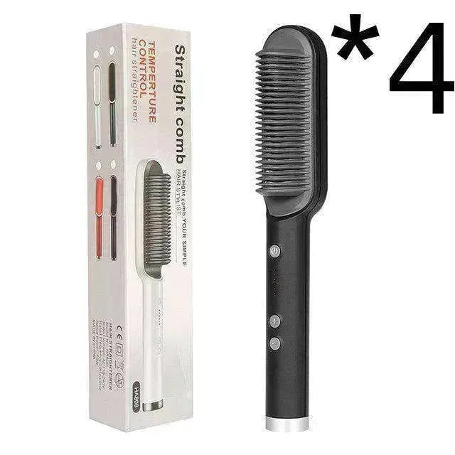 Lisseur de cheveux 2-en-1 Peigne chaud - Brosse électrique rotative à double usage - EX-STOCK CANADA