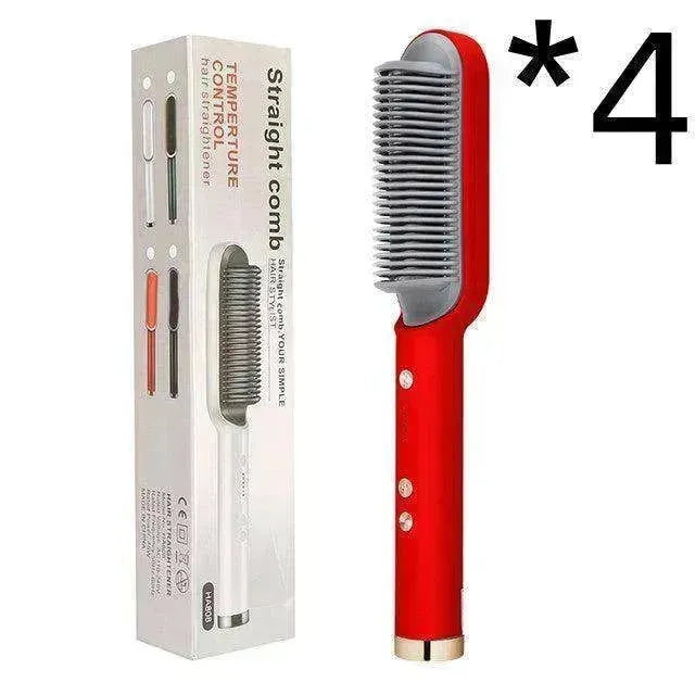 Lisseur de cheveux 2-en-1 Peigne chaud - Brosse électrique rotative à double usage - EX-STOCK CANADA