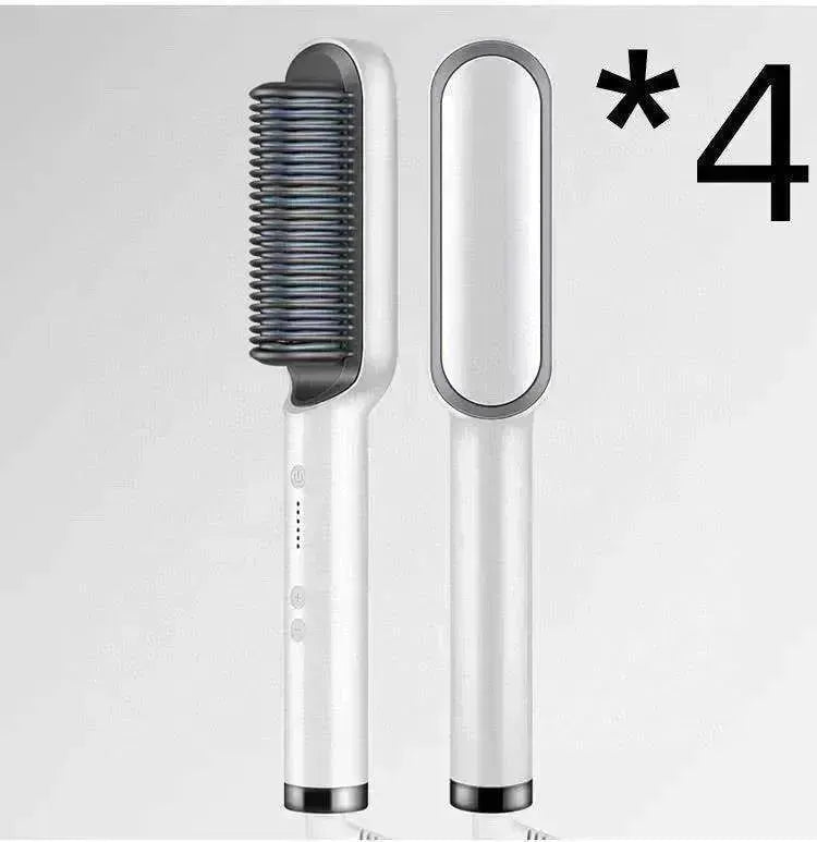 Lisseur de cheveux 2-en-1 Peigne chaud - Brosse électrique rotative à double usage - EX-STOCK CANADA