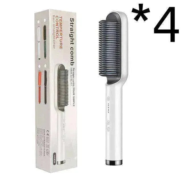 Lisseur de cheveux 2-en-1 Peigne chaud - Brosse électrique rotative à double usage - EX-STOCK CANADA