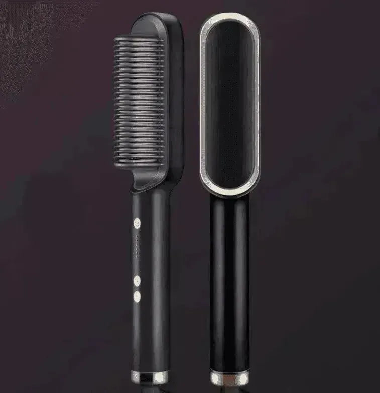 Lisseur de cheveux 2-en-1 Peigne chaud - Brosse électrique rotative à double usage - EX-STOCK CANADA