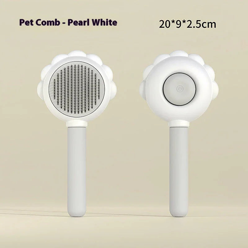 2 In 1 Self Cleaning Dog Brush Comb With Spray Pets Grooming Hair Remover Combs Brush Floating Hair Pet Grooming Brush Pet Products EX-STOCK Canada