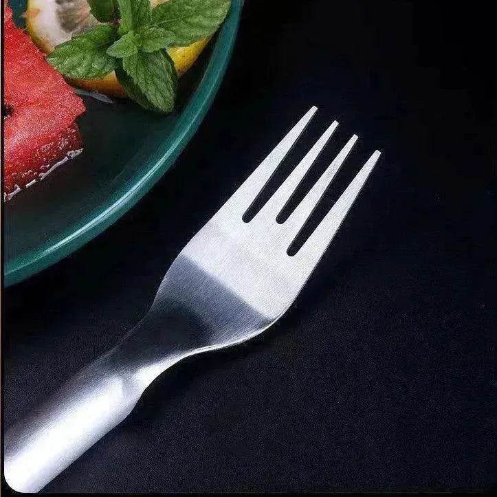 2 In 1 Slicer Multi purpose Stainless Steel Watermelon Fork - EX-STOCK Canada