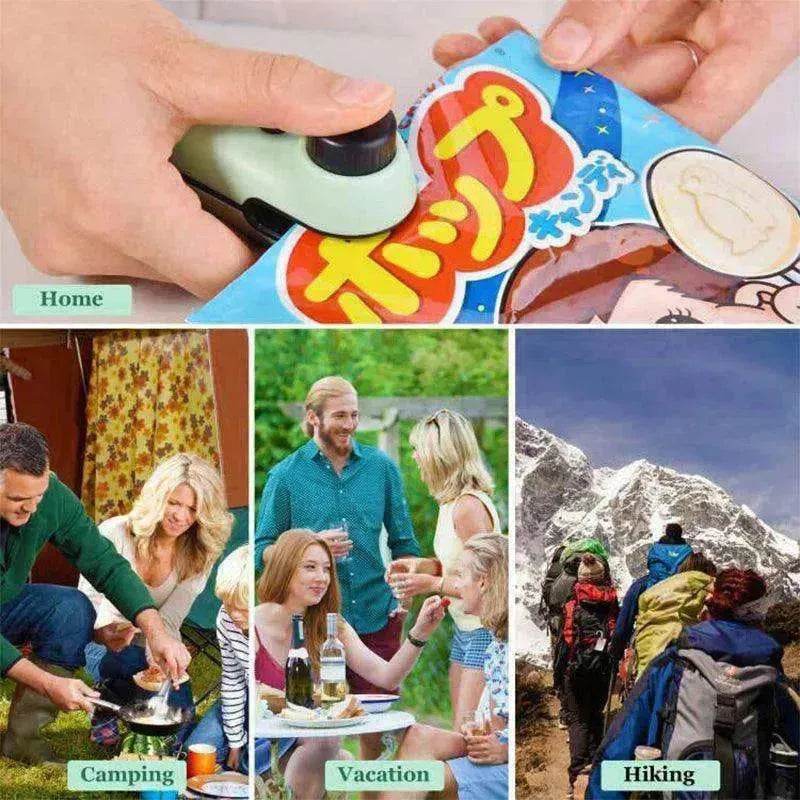 2-in-1 Mini Bag Sealer & Cutter: Rechargeable Heat Seal - EX-STOCK Canada