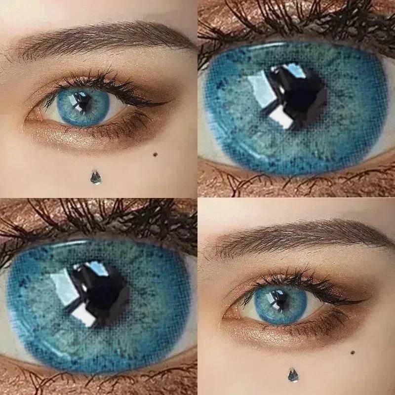 2 pieces Annual throw Russian girl blue color contacts lenses - EX-STOCK Canada