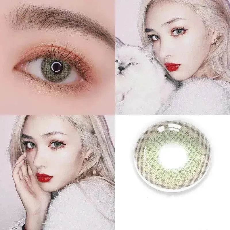 2 pieces Annual throw Russian girl blue color contacts lenses - EX-STOCK Canada
