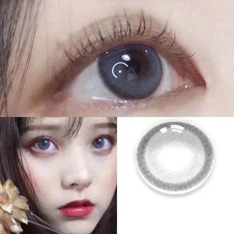 2 pieces Annual throw Russian girl blue color contacts lenses - EX-STOCK Canada