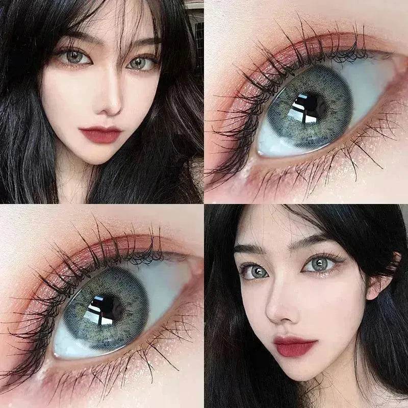 2 pieces Annual throw Russian girl blue color contacts lenses - EX-STOCK Canada