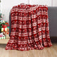 Christmas Elk Snowman Santa Claus Print Blanket Winter Double-sided Flannel Blanket For Sofa Sleeping Shawl - EX-STOCK Canada