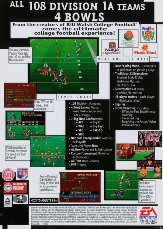 College Football USA 96