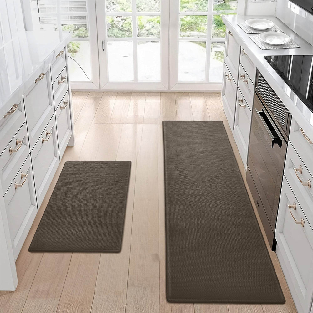 Kitchen Floor Mat Two-piece Set Of Non-slip, Waterproof Rug And Easy To Scrub For Home, Kitchen - EX-STOCK Canada