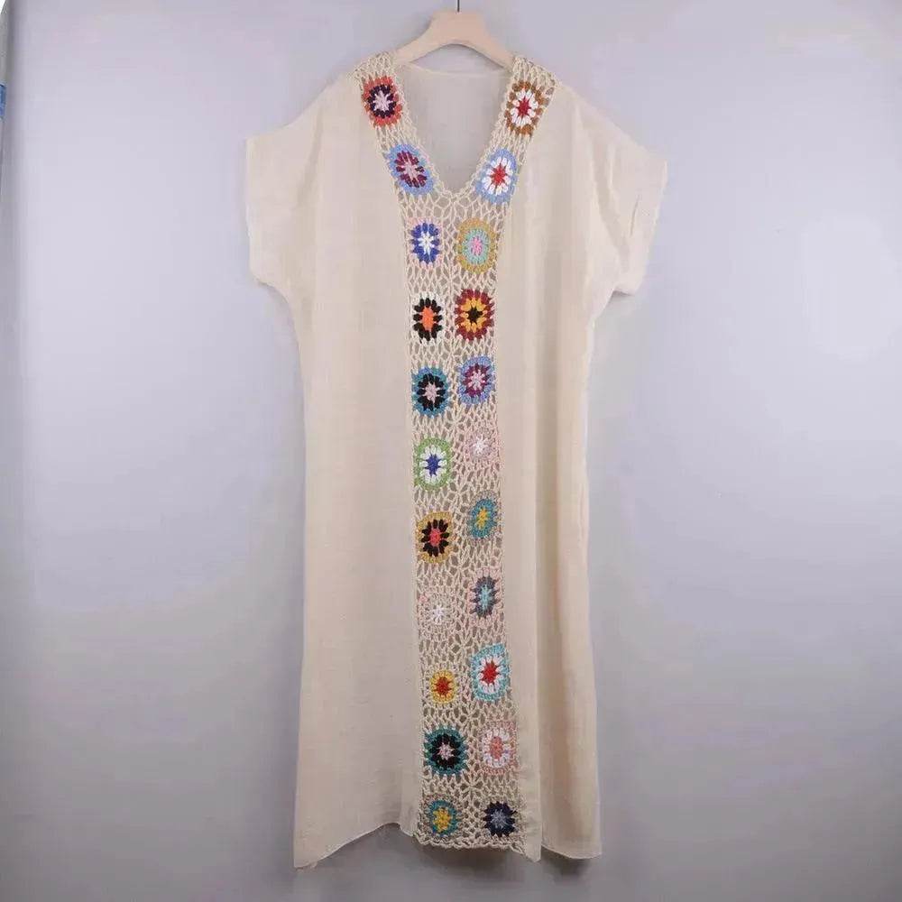 2025 Summer Beach Hand Crochet Stitching Dress - EX-STOCK Canada